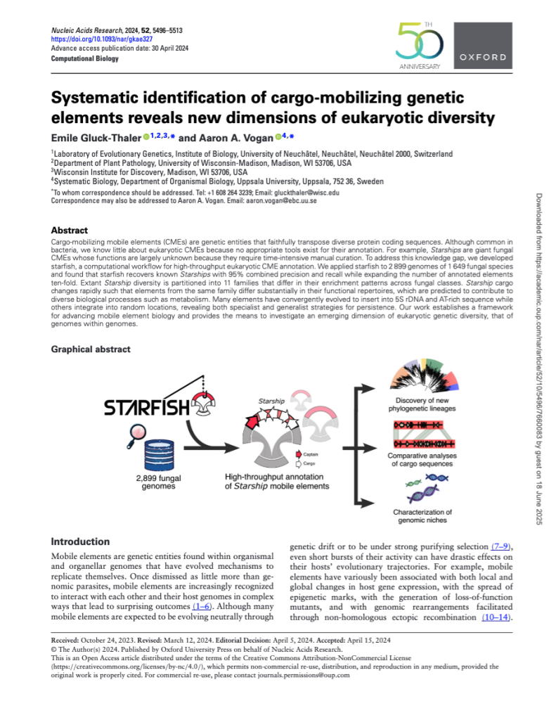 Systematic identification of cargo-mobilizing elements reveals new dimensions of eukaryotic diversity